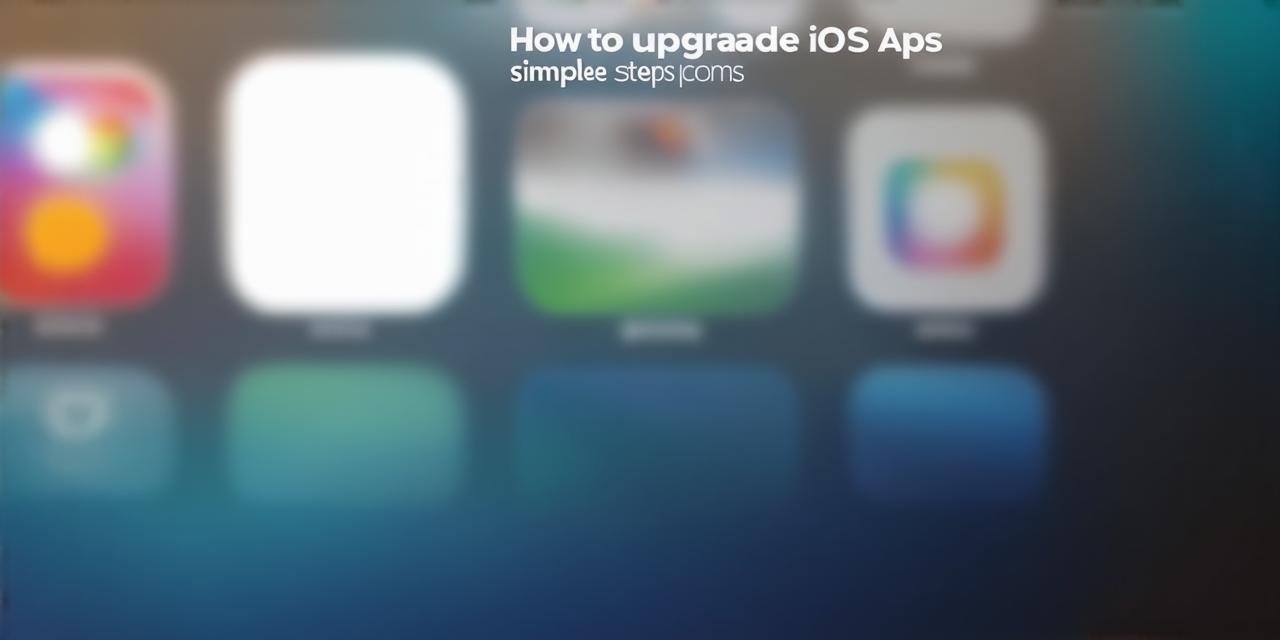 How to upgrade applications on iOS